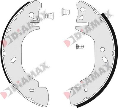 Diamax N01115 - Комплект гальм, барабанний механізм avtolavka.club