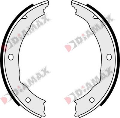 Diamax N01125 - Комплект гальм, ручник, парковка avtolavka.club