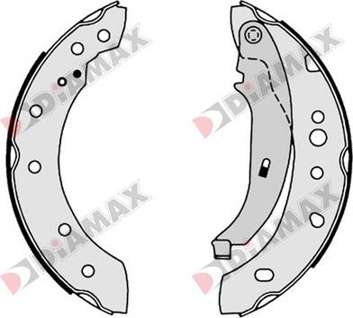 Diamax N01127 - Комплект гальм, барабанний механізм avtolavka.club