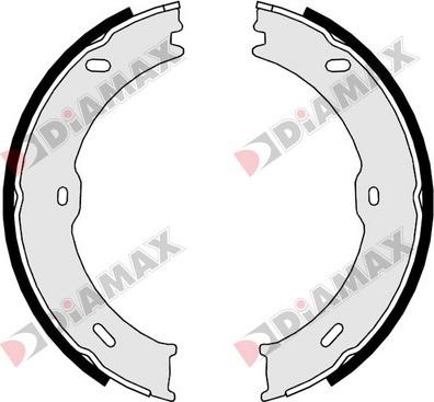 Diamax N01367 - Комплект гальм, ручник, парковка avtolavka.club