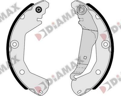 Diamax N01389 - Комплект гальм, барабанний механізм avtolavka.club