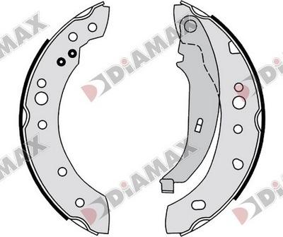 Diamax N01387 - Комплект гальм, барабанний механізм avtolavka.club