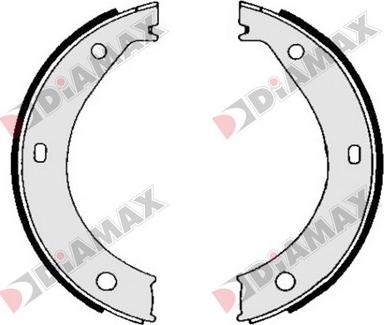 Diamax N01224 - Комплект гальм, ручник, парковка avtolavka.club