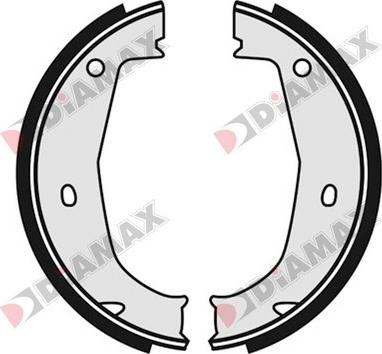 Diamax N01223 - Комплект гальм, ручник, парковка avtolavka.club