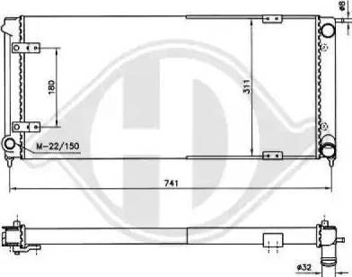 Diederichs 8502638 - Радіатор, охолодження двигуна avtolavka.club