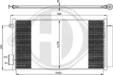 Diederichs 8340560 - Конденсатор, кондиціонер avtolavka.club