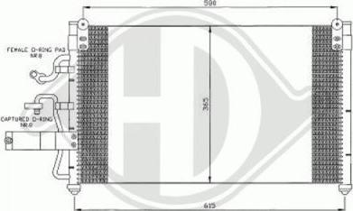 Diederichs DCC1498 - Конденсатор, кондиціонер avtolavka.club