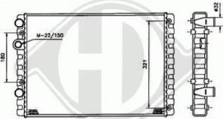 Diederichs DCC1430 - Конденсатор, кондиціонер avtolavka.club