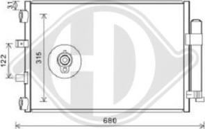 Diederichs DCC1644 - Конденсатор, кондиціонер avtolavka.club