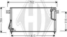 Diederichs DCC1276 - Конденсатор, кондиціонер avtolavka.club