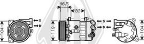 Diederichs DCK1454 - Компресор, кондиціонер avtolavka.club