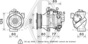 Diederichs DCK1561 - Компресор, кондиціонер avtolavka.club