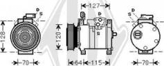 Diederichs DCK1149 - Компресор, кондиціонер avtolavka.club