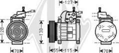 Diederichs DCK1291 - Компресор, кондиціонер avtolavka.club
