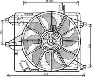 Diederichs DCL1185 - Вентилятор, охолодження двигуна avtolavka.club