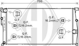 Diederichs DCM1605 - Радіатор, охолодження двигуна avtolavka.club