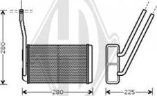 Diederichs DCM1016 - Теплообмінник, опалення салону avtolavka.club