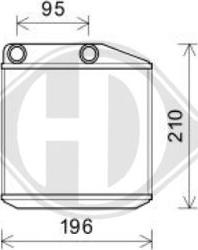 Diederichs DCM1084 - Теплообмінник, опалення салону avtolavka.club