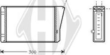Diederichs DCM1158 - Теплообмінник, опалення салону avtolavka.club