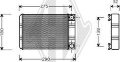 Diederichs DCM1136 - Теплообмінник, опалення салону avtolavka.club