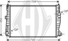 Diederichs DCM1358 - Радіатор, охолодження двигуна avtolavka.club