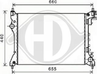 Diederichs DCM1360 - Радіатор, охолодження двигуна avtolavka.club