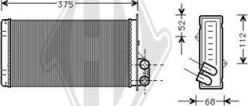 Diederichs DCM1208 - Теплообмінник, опалення салону avtolavka.club