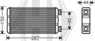 Diederichs DCM1221 - Теплообмінник, опалення салону avtolavka.club