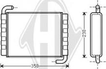 Diederichs DCM1223 - Теплообмінник, опалення салону avtolavka.club
