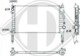 Diederichs DCM3982 - Радіатор, охолодження двигуна avtolavka.club