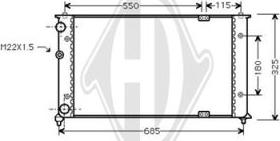 Diederichs DCM3436 - Радіатор, охолодження двигуна avtolavka.club