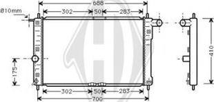 Diederichs DCM3586 - Радіатор, охолодження двигуна avtolavka.club