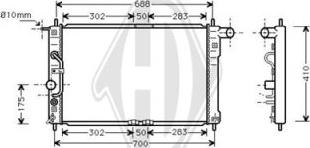 Diederichs DCM3587 - Радіатор, охолодження двигуна avtolavka.club