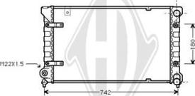 Diederichs DCM3001 - Радіатор, охолодження двигуна avtolavka.club