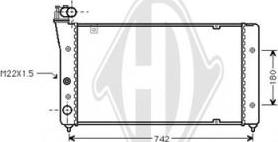 Diederichs DCM3008 - Радіатор, охолодження двигуна avtolavka.club