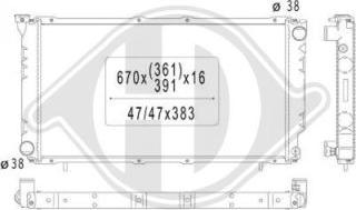 Diederichs DCM3013 - Радіатор, охолодження двигуна avtolavka.club