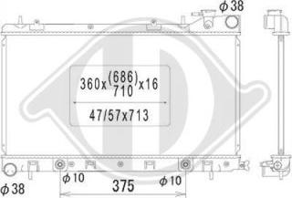 Diederichs DCM3031 - Радіатор, охолодження двигуна avtolavka.club