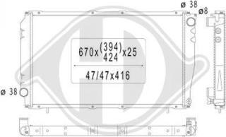 Diederichs DCM3026 - Радіатор, охолодження двигуна avtolavka.club