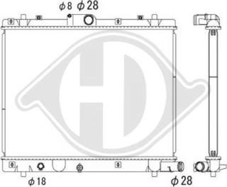 Diederichs DCM3123 - Радіатор, охолодження двигуна avtolavka.club