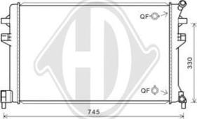 Diederichs DCM3851 - Радіатор, охолодження двигуна avtolavka.club