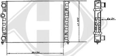 Diederichs DCM3370 - Радіатор, охолодження двигуна avtolavka.club