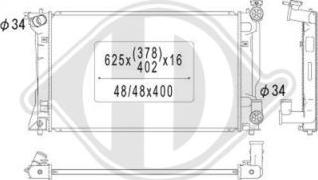 Diederichs DCM3253 - Радіатор, охолодження двигуна avtolavka.club