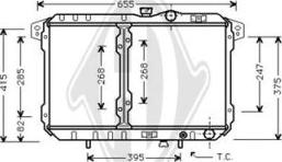 Diederichs DCM2455 - Радіатор, охолодження двигуна avtolavka.club
