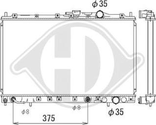 Diederichs DCM2485 - Радіатор, охолодження двигуна avtolavka.club