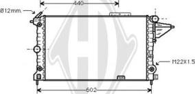 Diederichs DCM2580 - Радіатор, охолодження двигуна avtolavka.club