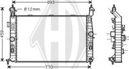 Diederichs DCM2655 - Радіатор, охолодження двигуна avtolavka.club