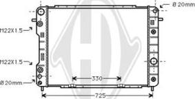 Diederichs DCM2603 - Радіатор, охолодження двигуна avtolavka.club