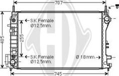 Diederichs DCM2705 - Радіатор, охолодження двигуна avtolavka.club