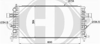 Diederichs DCM2700 - Радіатор, охолодження двигуна avtolavka.club