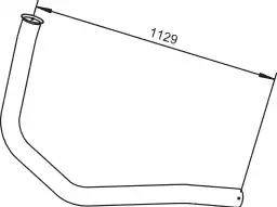 Dinex 64157 - Труба вихлопного газу avtolavka.club